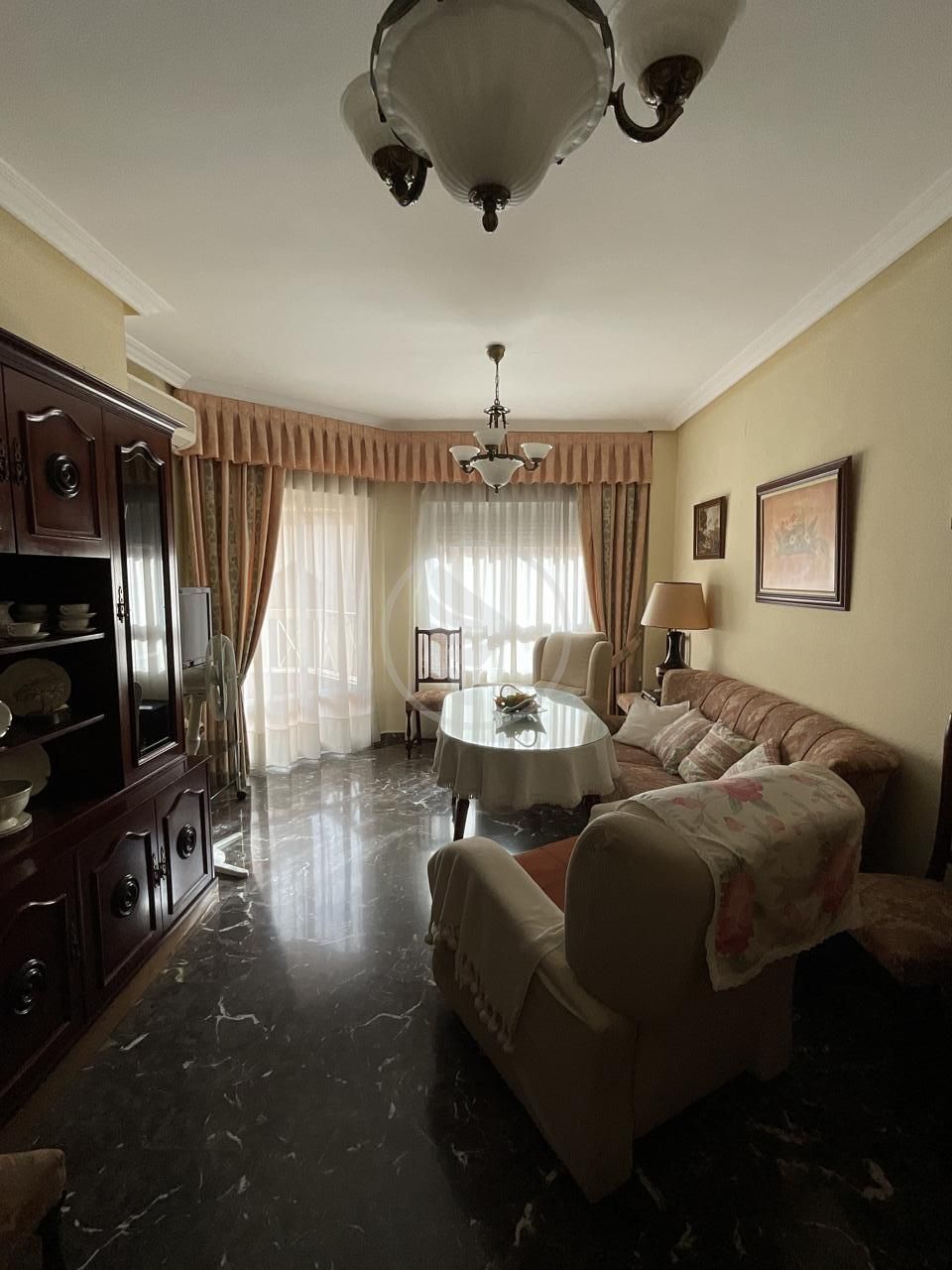 Living room of Flat for sale in Linares  with Air Conditioner, Terrace and Furnished