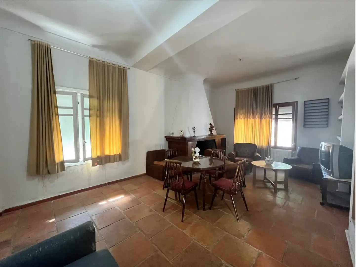 Living room of Houses for sale in Cañada de Calatrava  with Air Conditioner, Private garden and Storage room