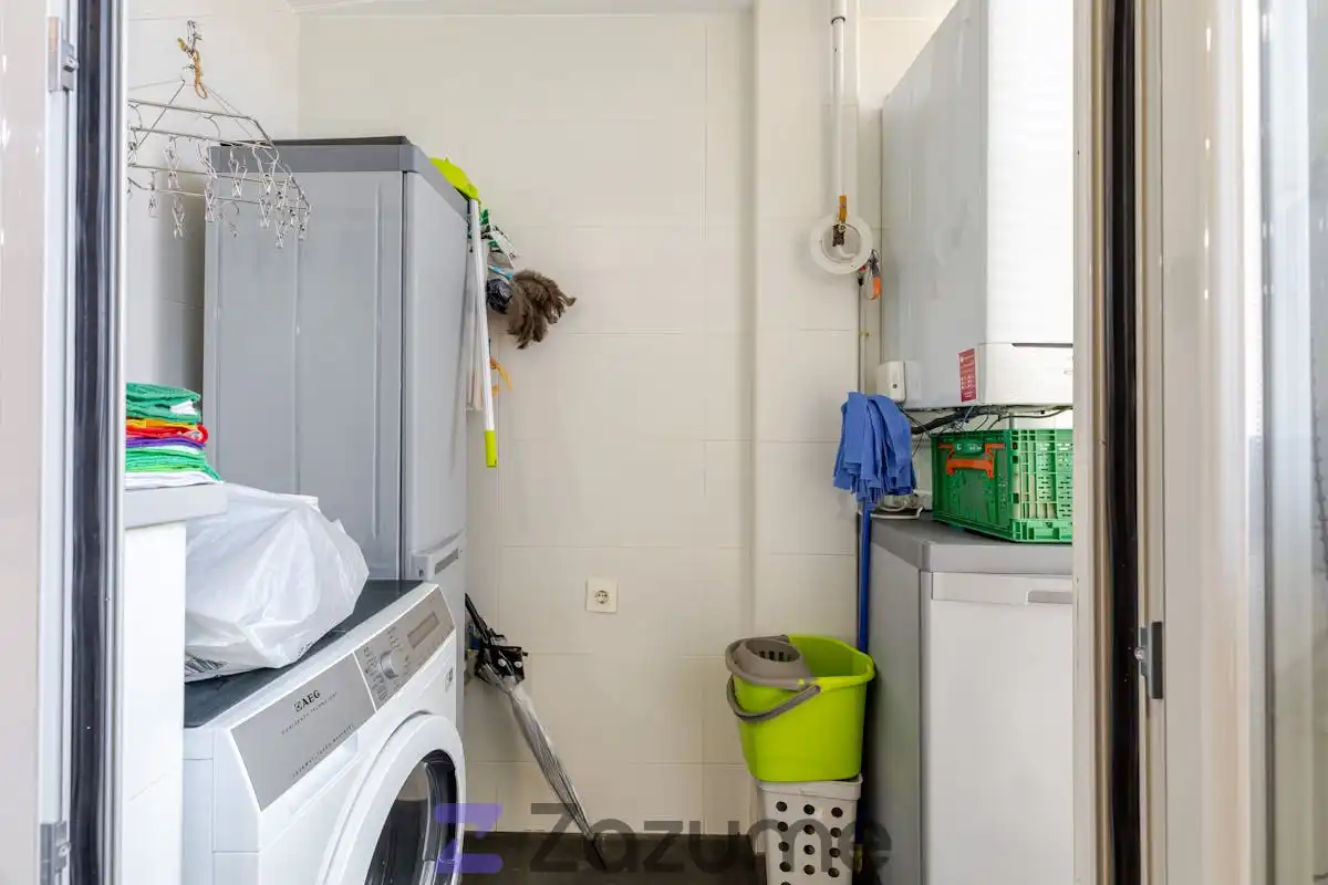 Kitchen of Flat for rent in Madrid  with Air Conditioner, Heating and Private garden