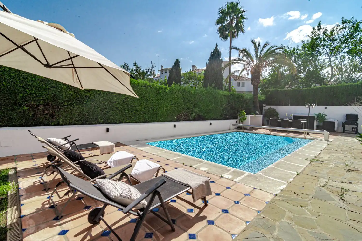 Garden of Houses for rent in Marbella  with Terrace and Swimming Pool