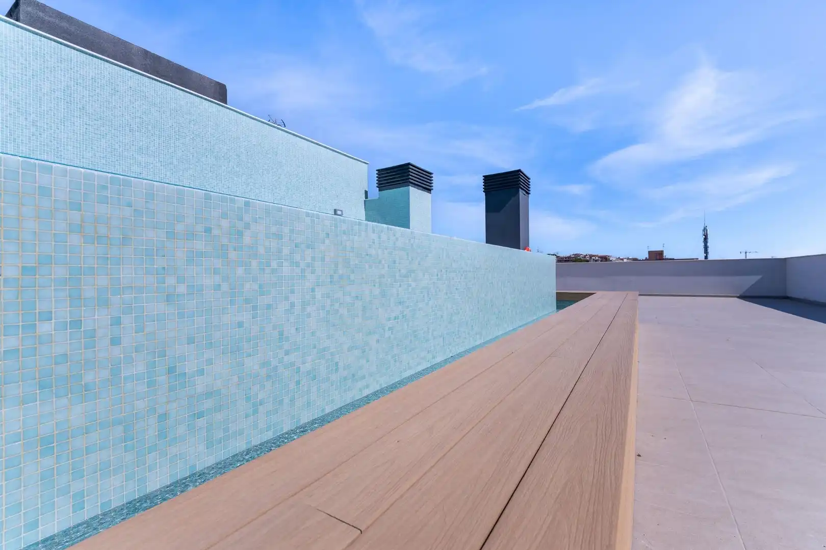 Terraza de Piso de alquiler en Palamós con Calefacción y Piscina comunitaria