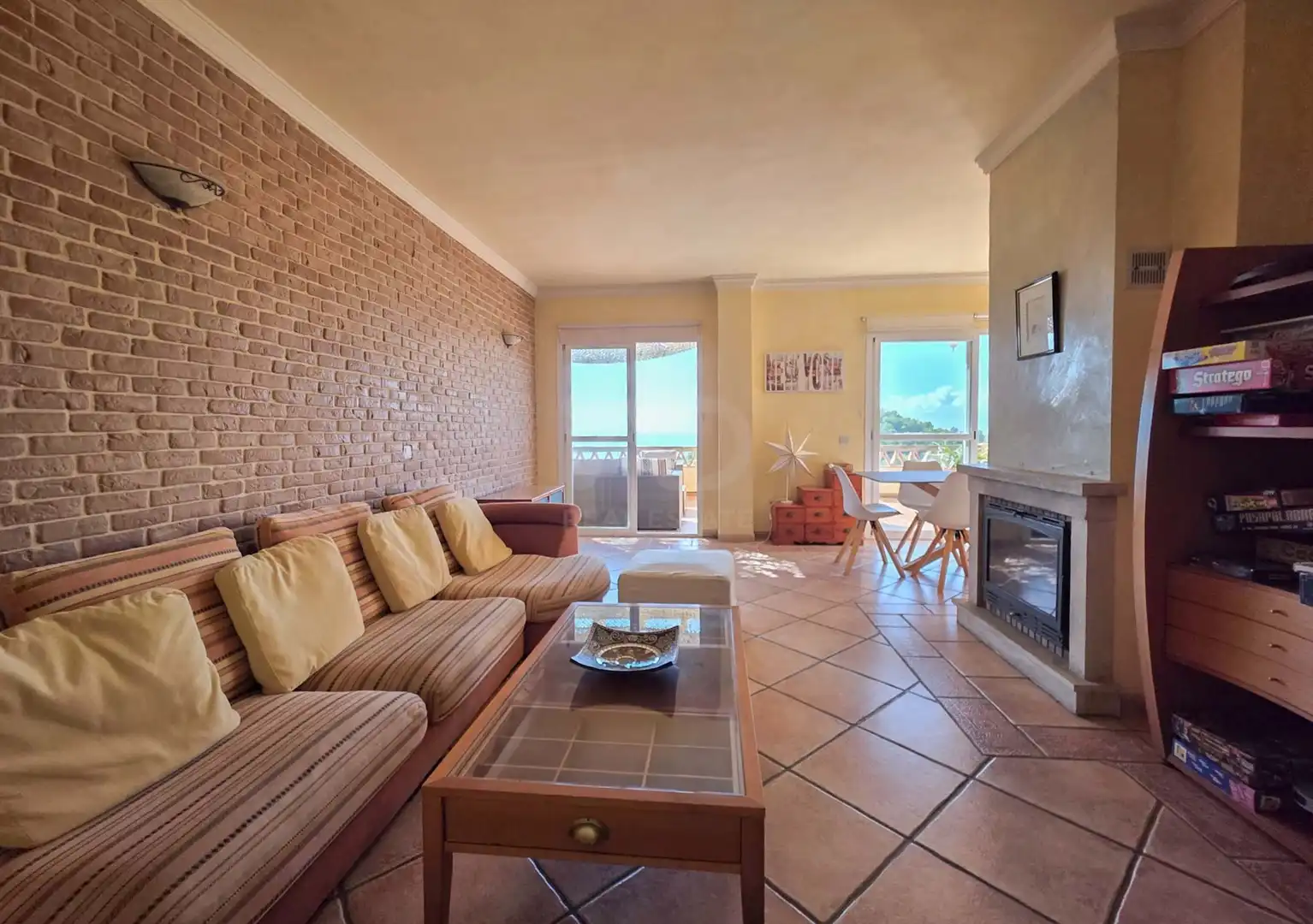 Wohnzimmer von Dachboden zum Verkauf in Málaga mit Klimaanlage, Heizung und Terrasse