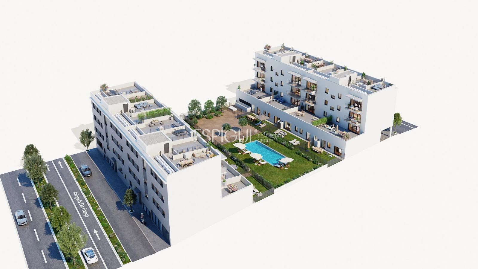 Exterior view of Flat for sale in Sarrià de Ter  with Heating, Terrace and Storage room