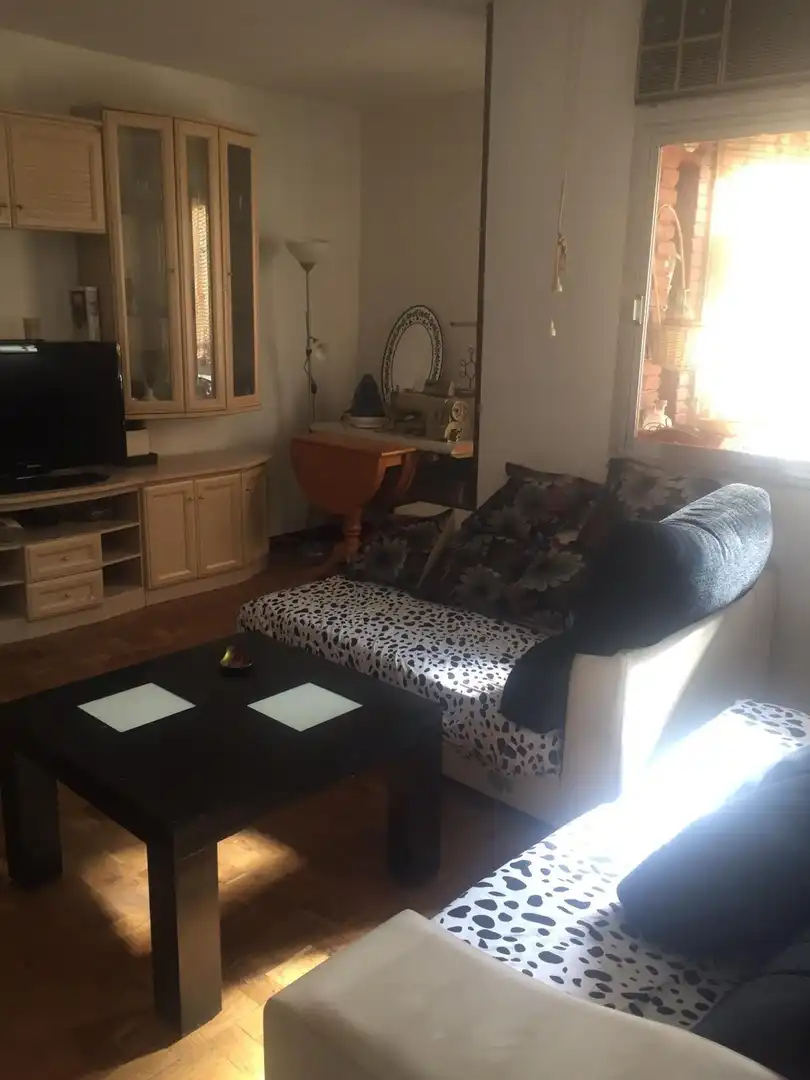 Living room of Flat for sale in Madrid  with Heating, Parquet flooring and Terrace