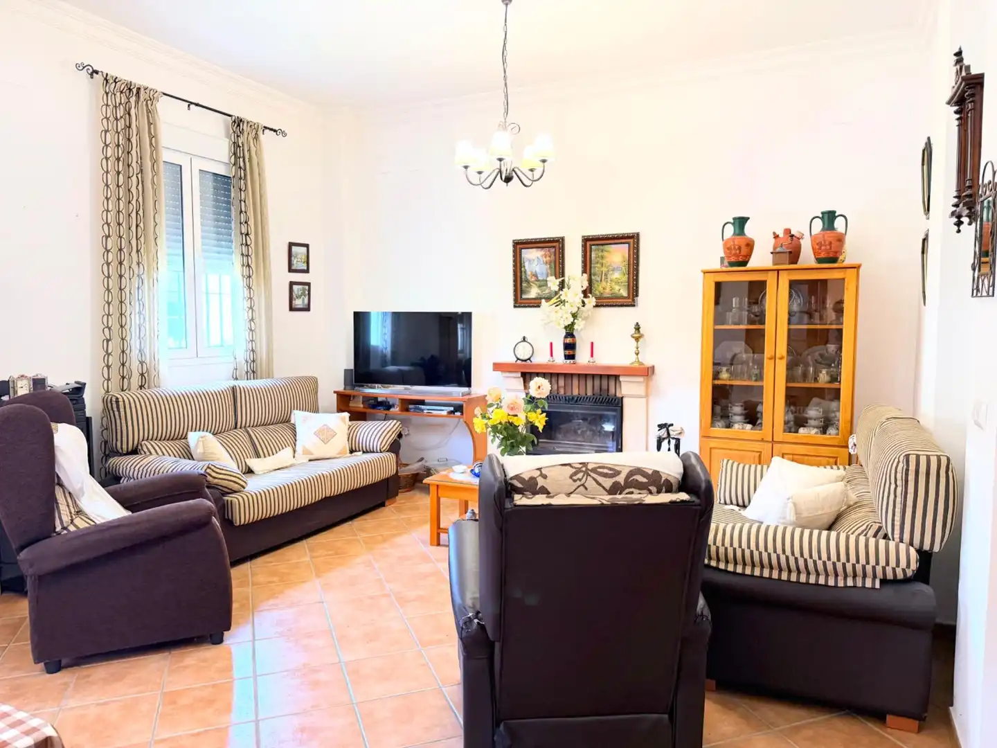 Living room of Houses for sale in Hinojos  with Air Conditioner, Heating and Private garden