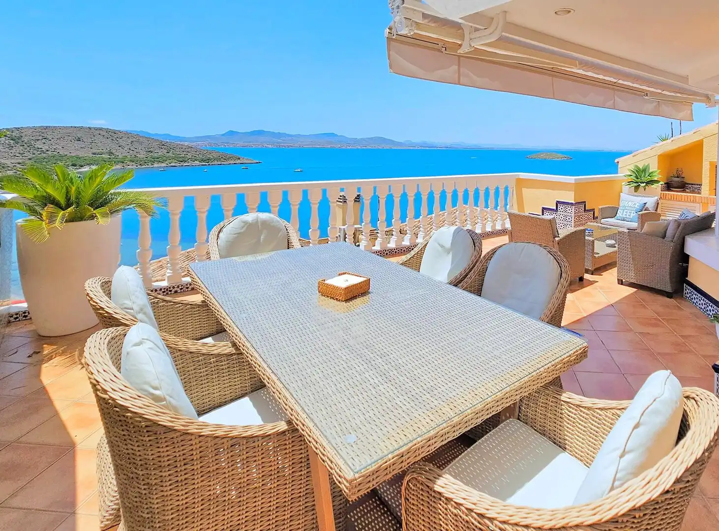 Terrace of Detached homes for rent in La Manga del Mar Menor  with Air Conditioner, Heating and Terrace