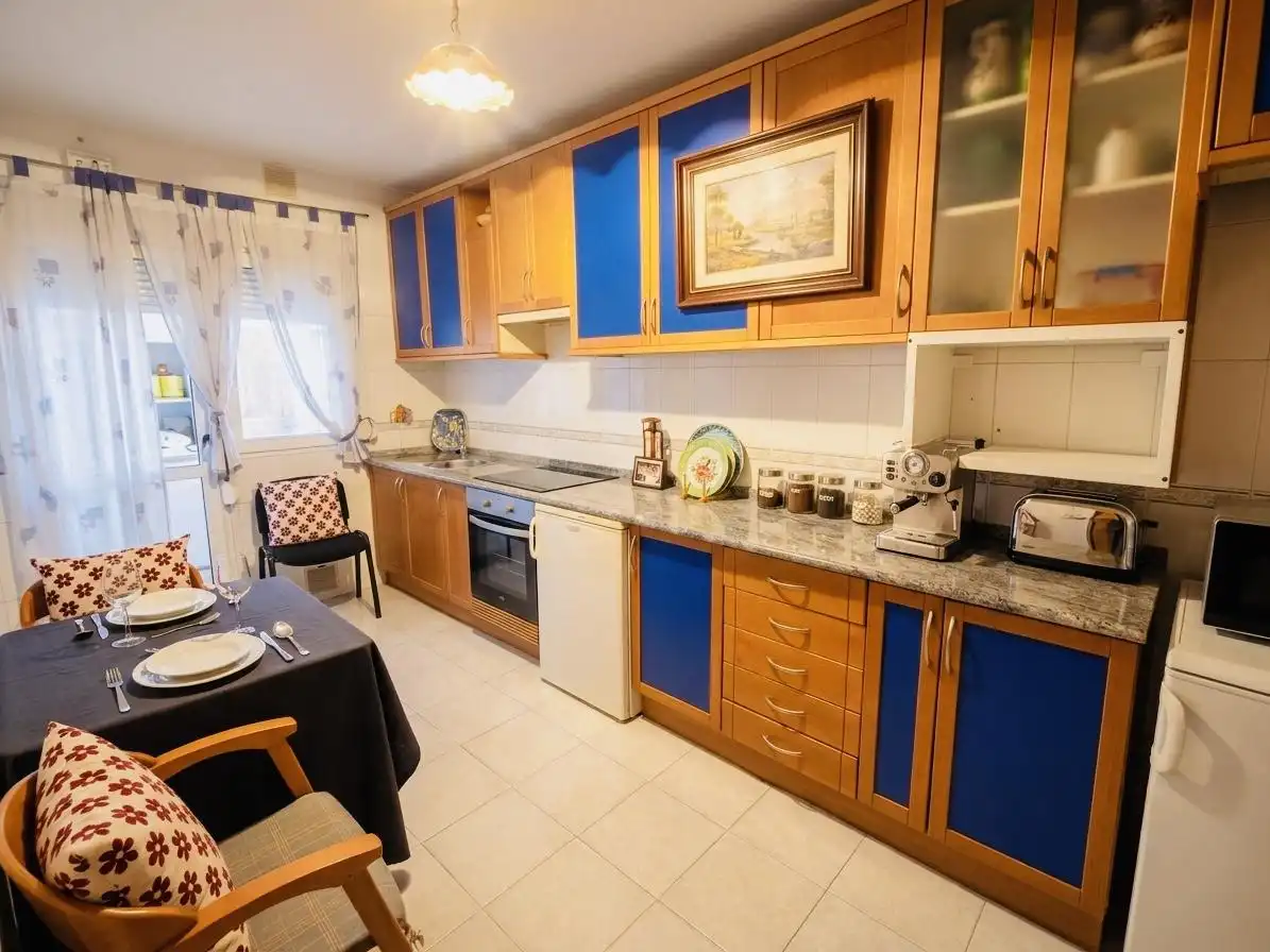 Küche von Wohnung zum Verkauf in Cobeja mit Klimaanlage, Heizung und Terrasse