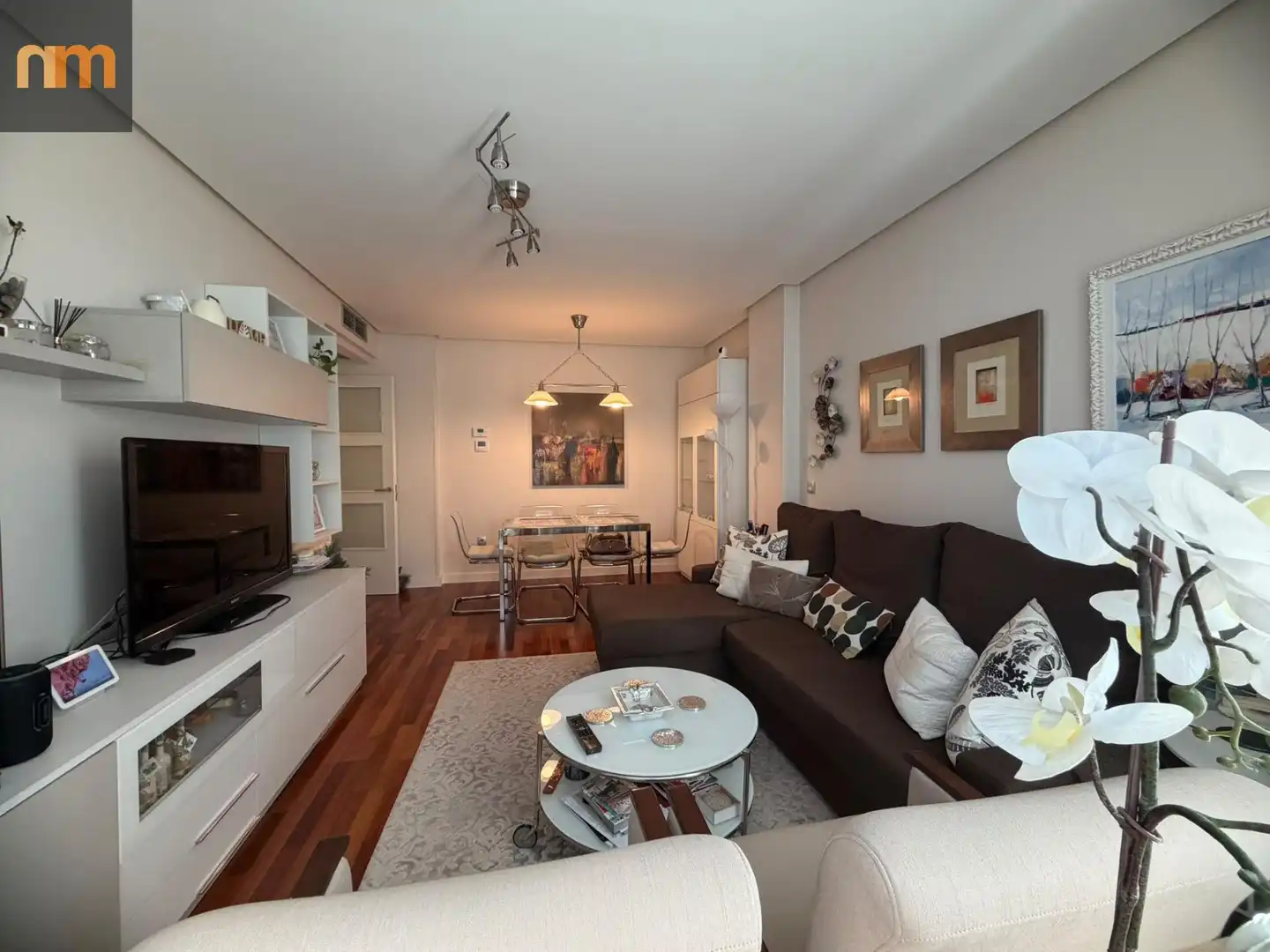 Living room of Flat for sale in Madrid  with Air Conditioner, Heating and Private garden