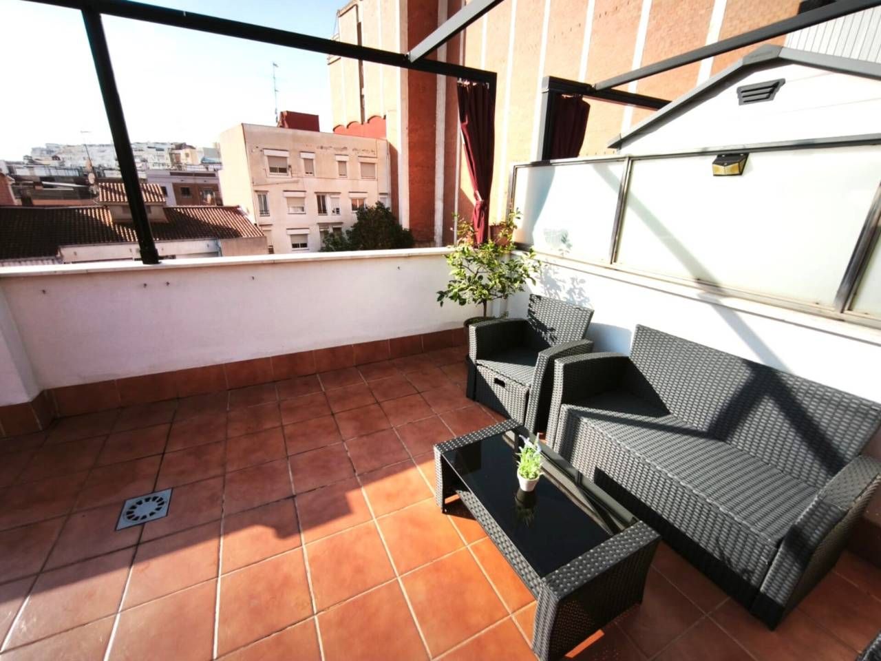 Terrace of Flat for sale in Badalona  with Air Conditioner, Parquet flooring and Terrace