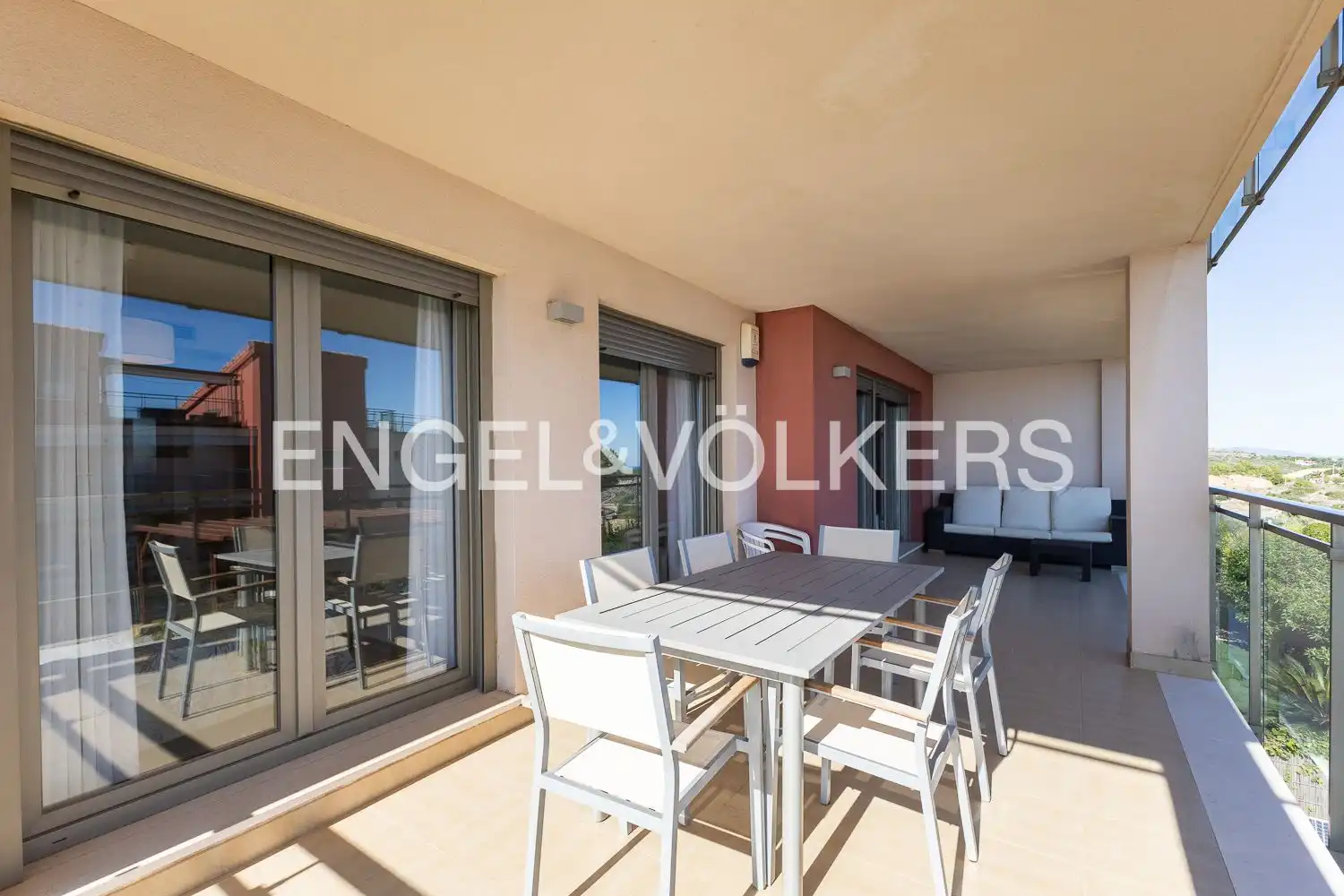 Terrace of Flat for rent in Oropesa del Mar / Orpesa  with Air Conditioner, Heating and Private garden