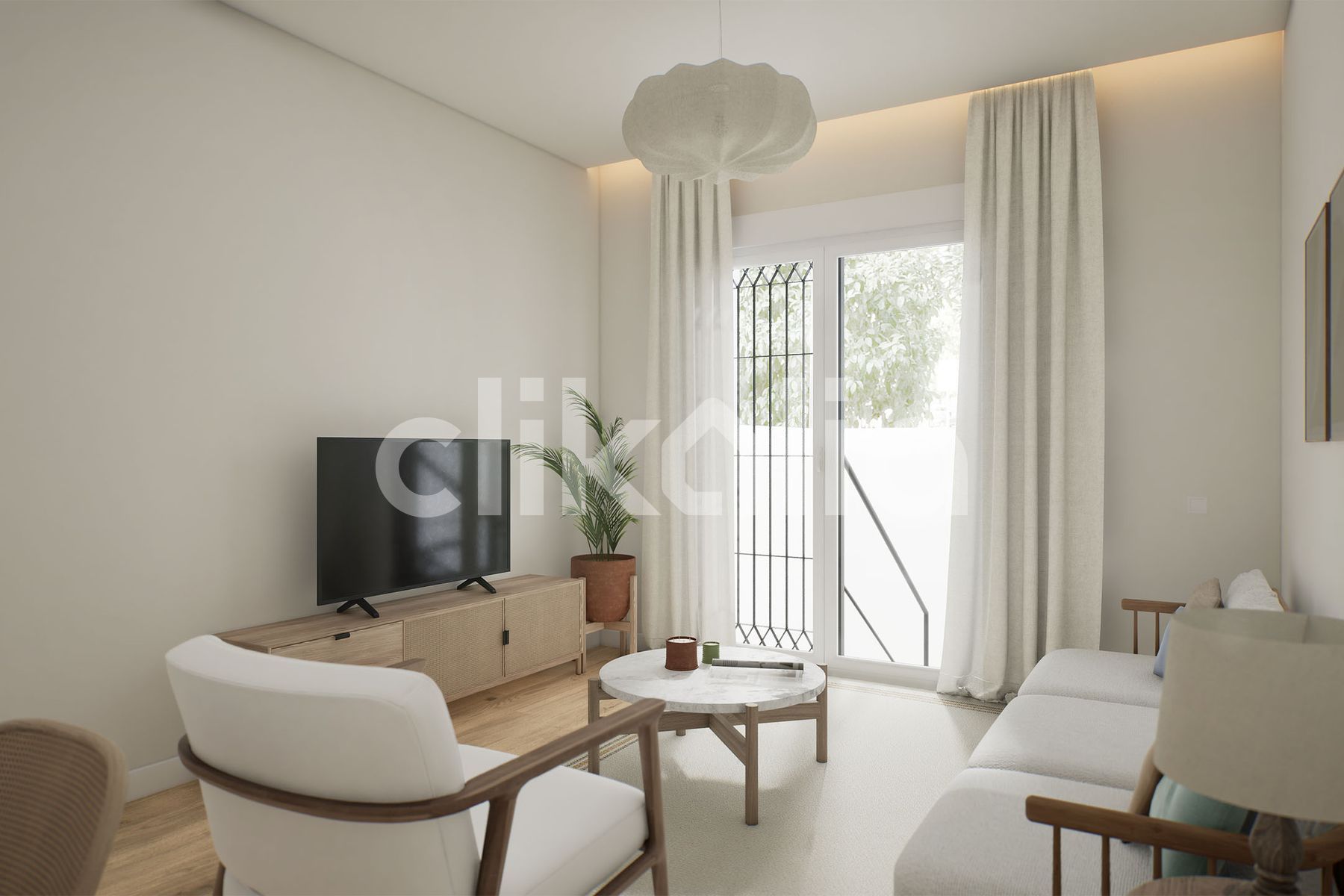 Sala d'estar de Pis en venda en  Sevilla Capital amb Aire condicionat, Terrassa i Piscina