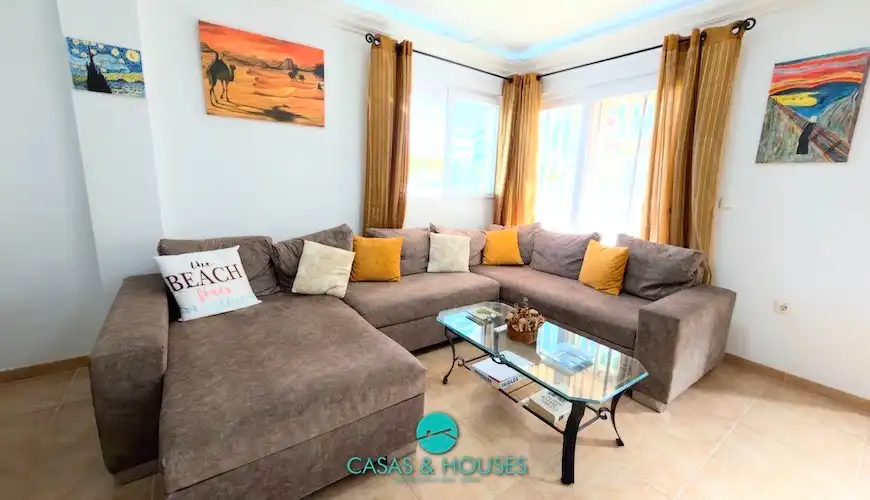 Living room of Detached homes for sale in La Manga del Mar Menor  with Air Conditioner, Heating and Private garden