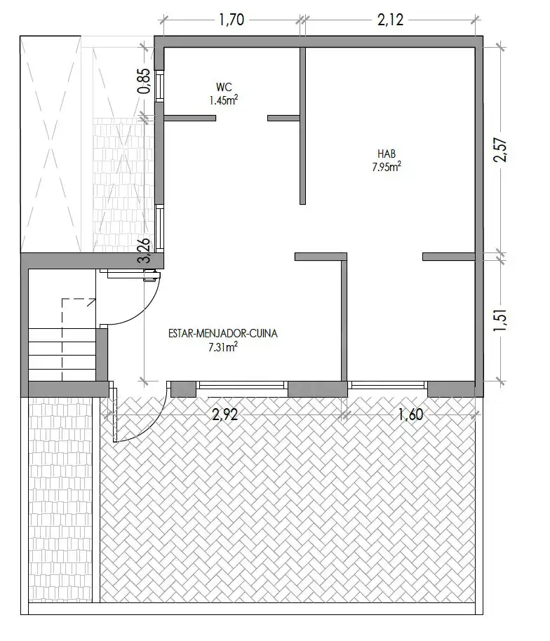 Einfamilien-Reihenhaus zum Verkauf in Badalona mit Klimaanlage, Heizung und Terrasse