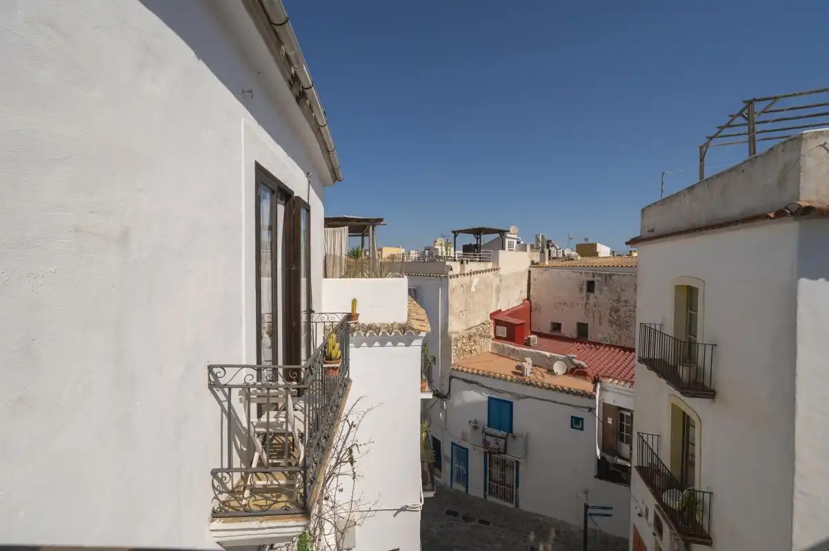 Exterior view of Flat for sale in Eivissa  with Air Conditioner, Heating and Terrace