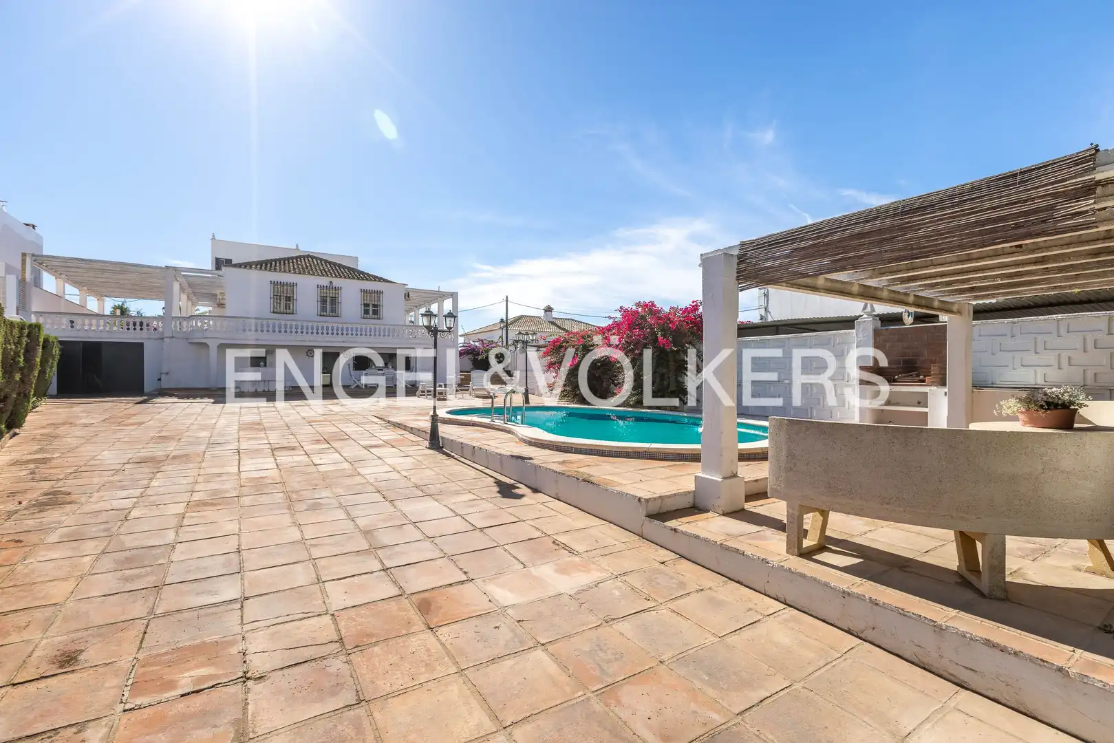 Terraza de Finca rústica en venta en La Antilla con Aire acondicionado, Calefacción y Jardín privado