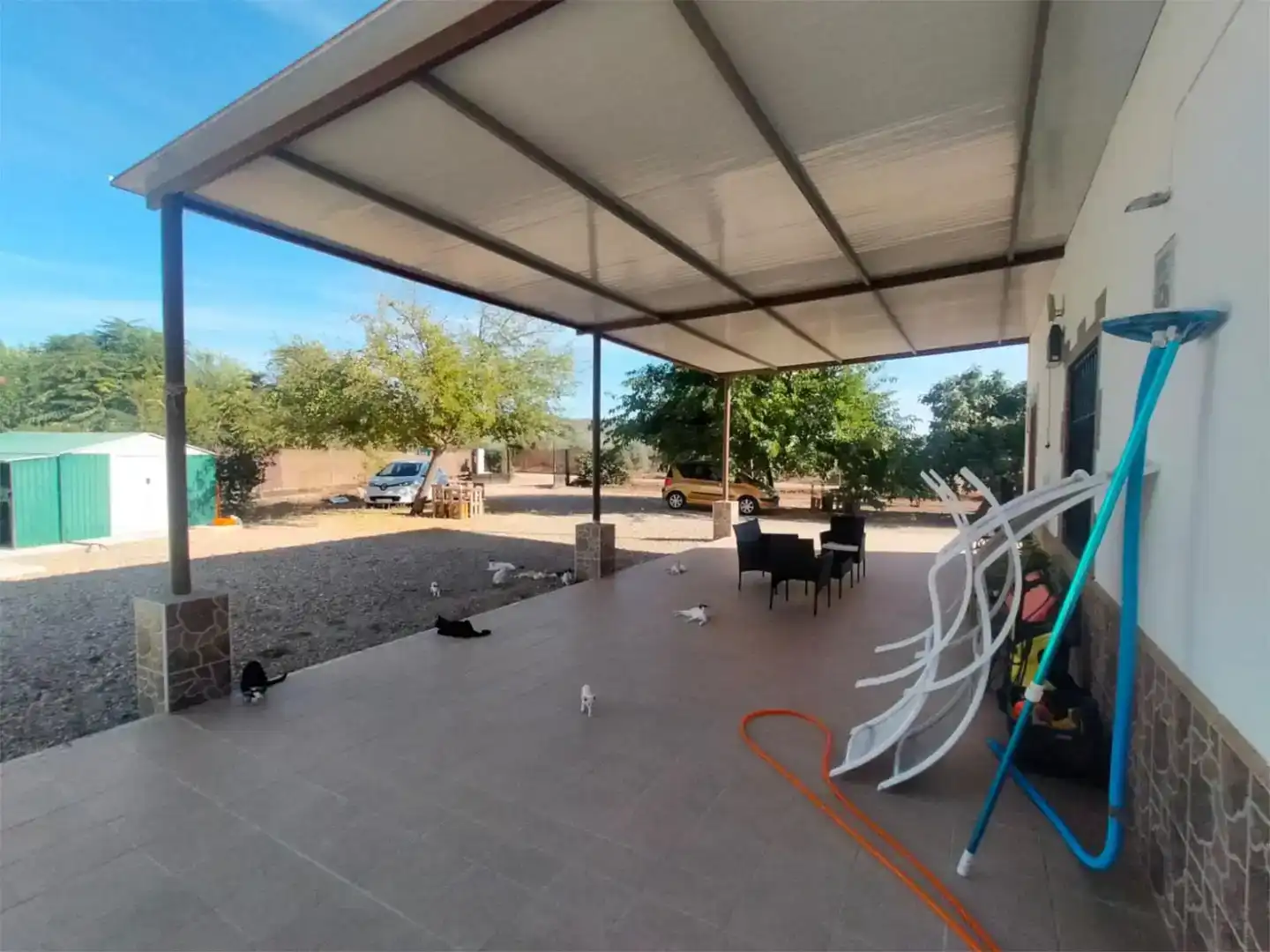 Terrassa de Finca rústica en venda en Marmolejo amb Aire condicionat i Piscina