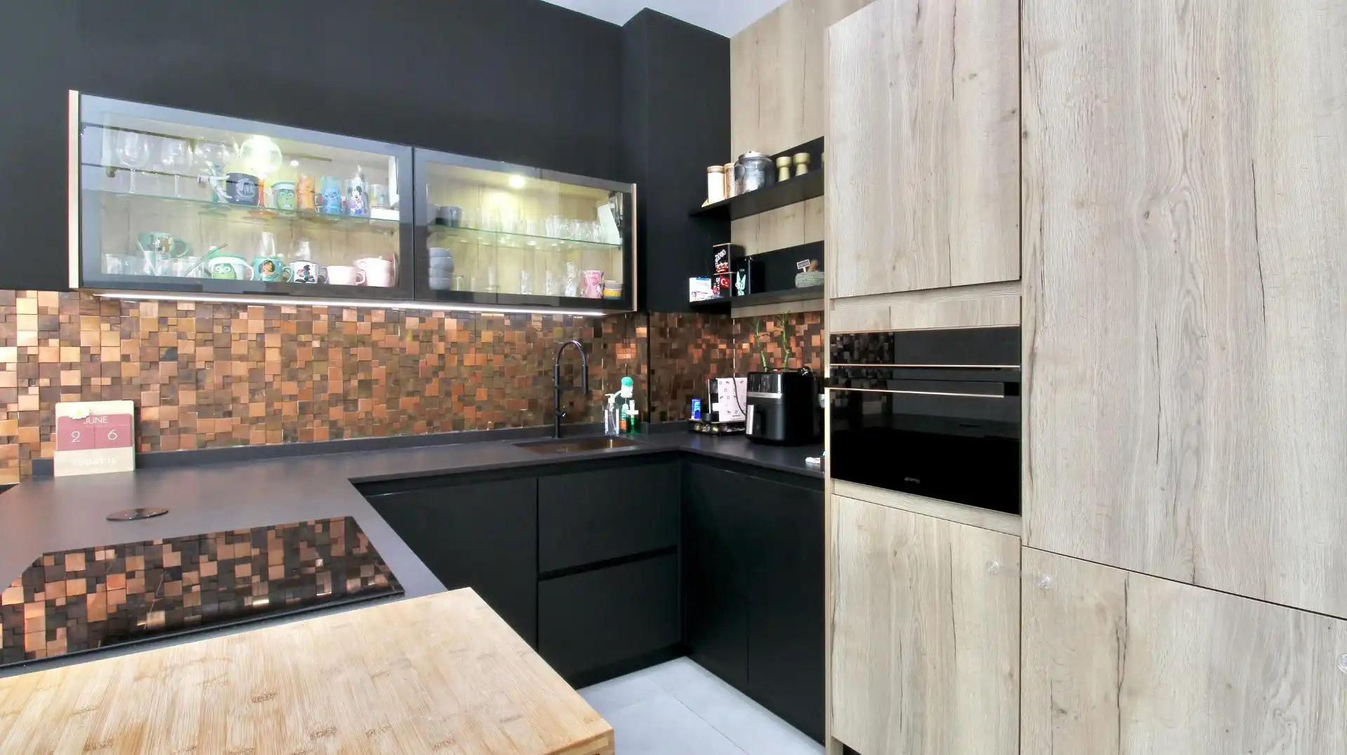 Cocina de Casa adosada en venta en Armilla con Aire acondicionado, Calefacción y Jardín privado