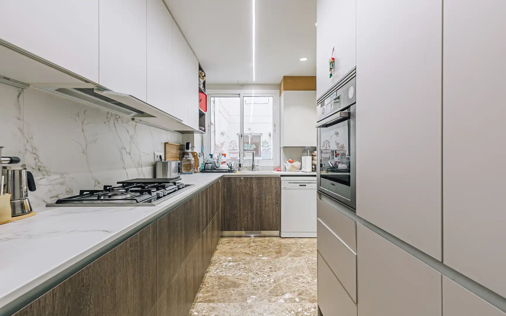 Kitchen of Duplexes for sale in Barcelona  with Heating, Furnished and Balcony