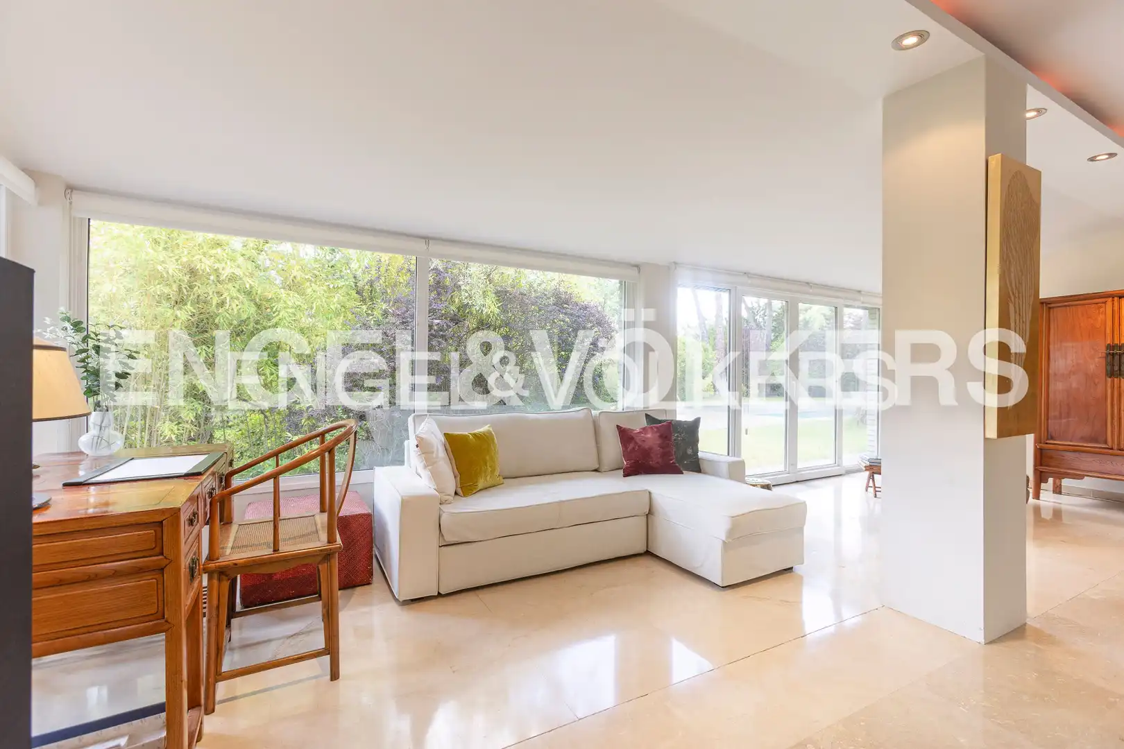 Living room of Houses for rent in Boadilla del Monte  with Air Conditioner, Heating and Private garden