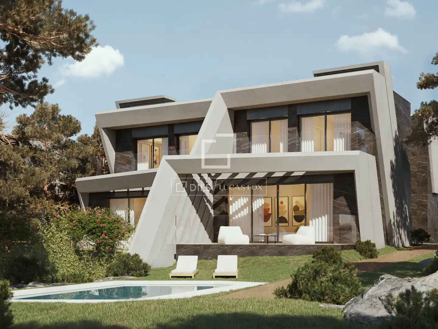 Vista exterior de Casa o xalet en venda en Torrelodones amb Aire condicionat, Calefacció i Jardí privat