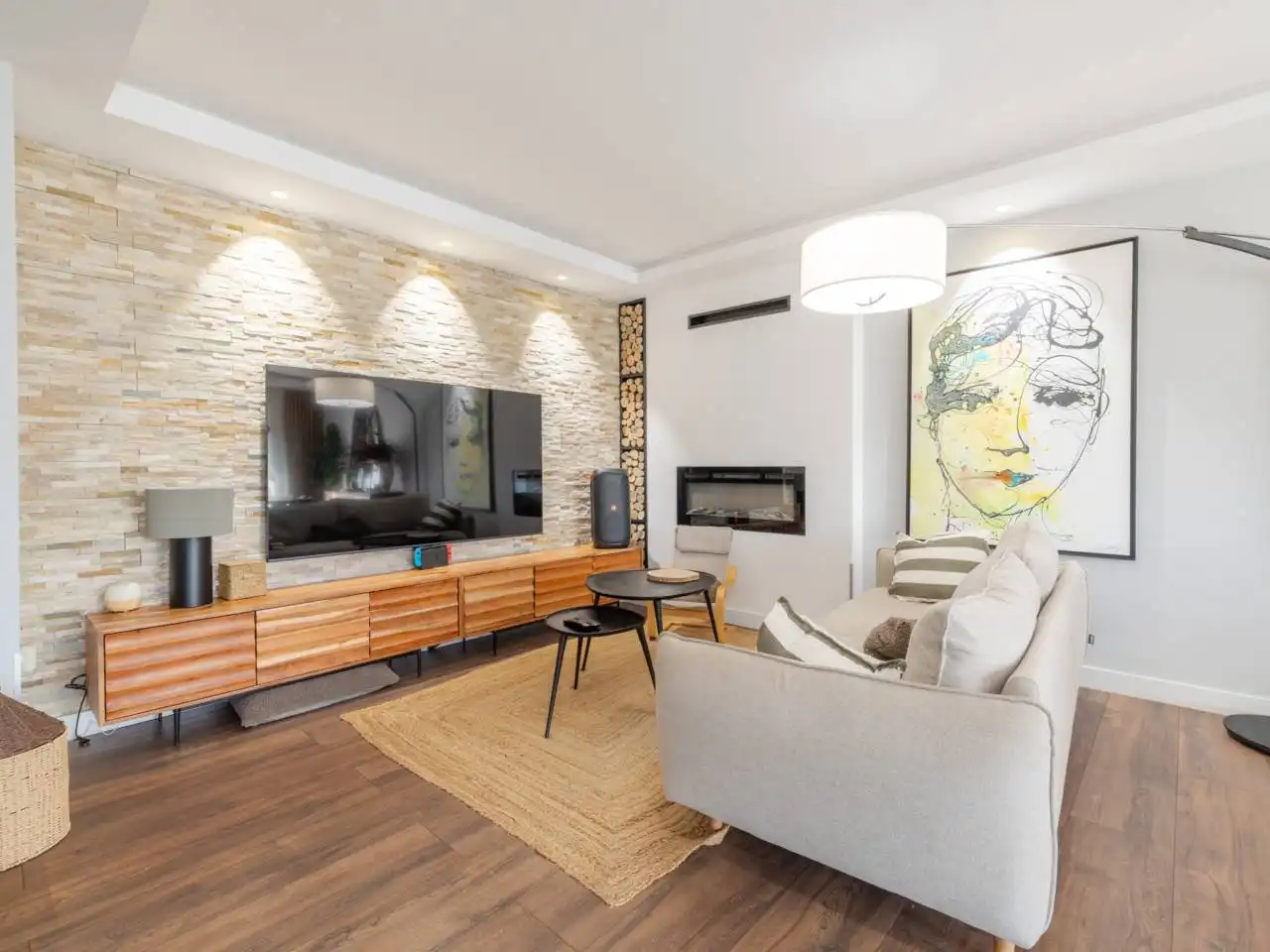 Living room of Attic for sale in Reus  with Air Conditioner, Heating and Parquet flooring