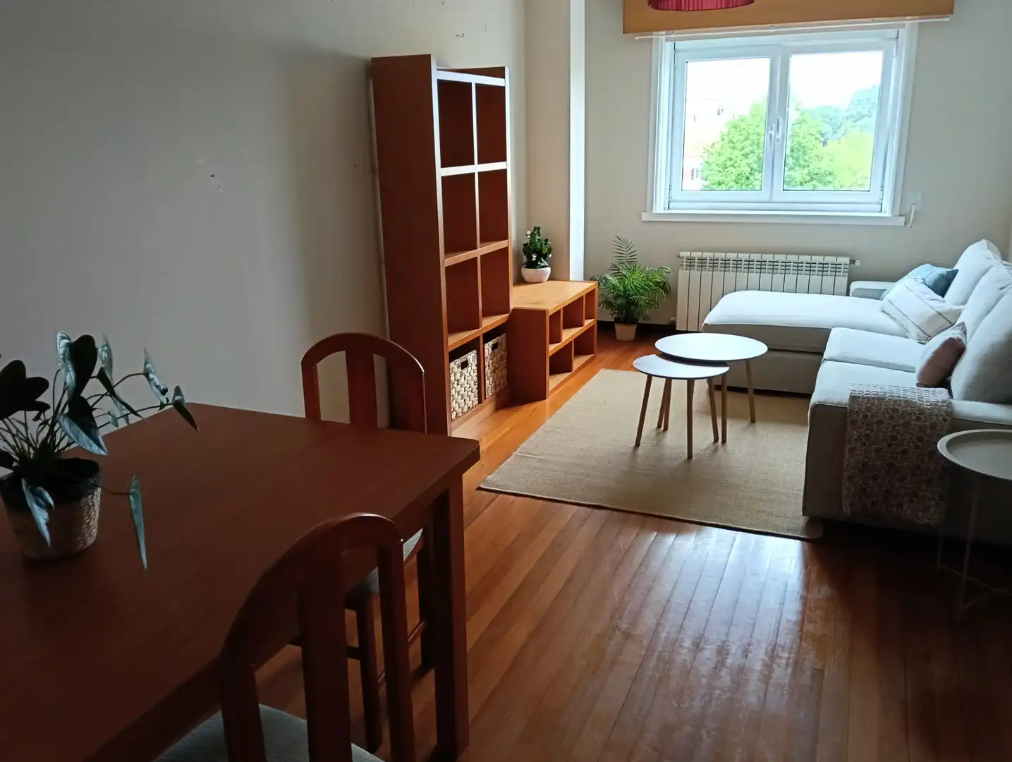 Sala d'estar de Pis de lloguer en Narón amb Calefacció, Parquet i Traster