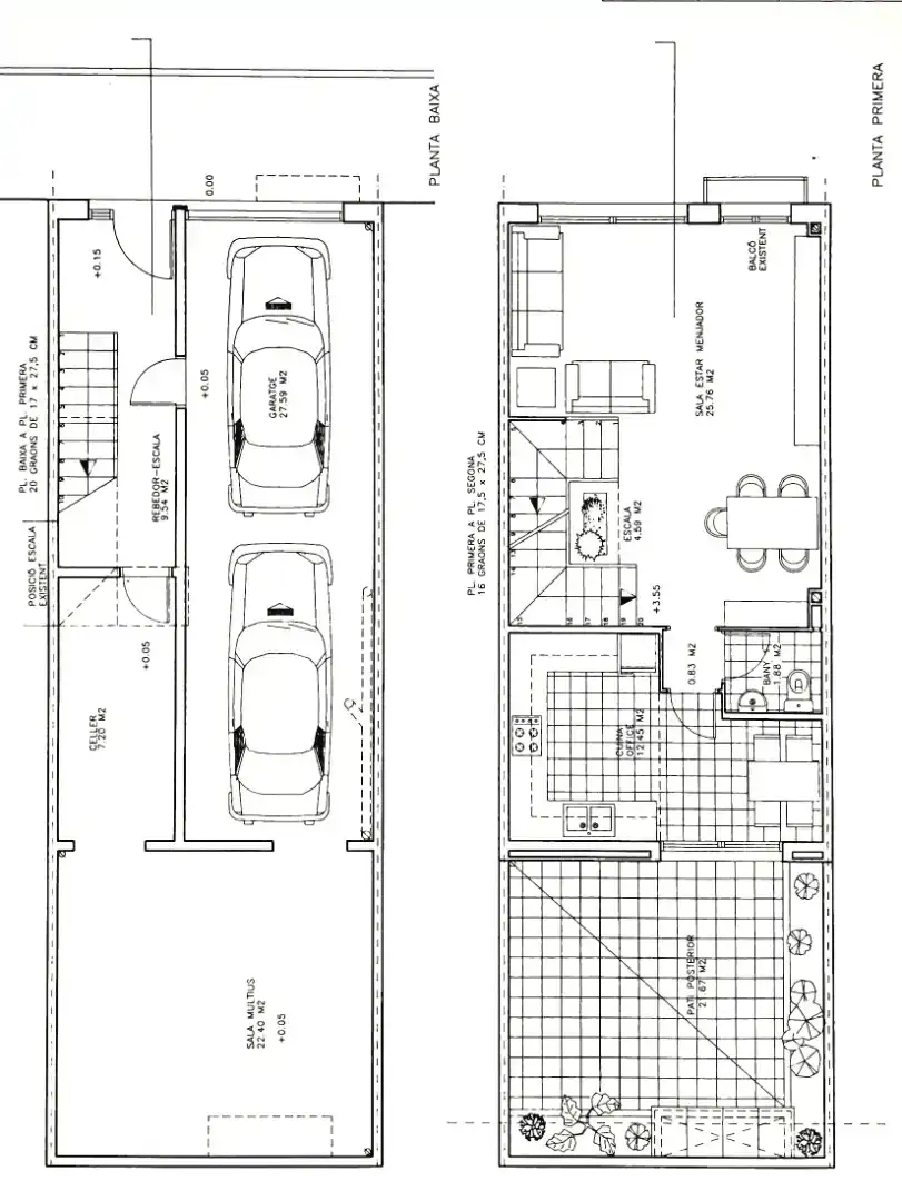 Einfamilien-Reihenhaus zum Verkauf in Mataró mit Klimaanlage und Balkon