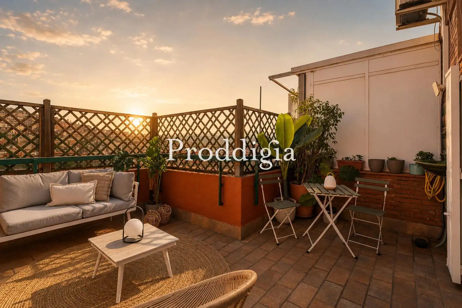 Terrasse von Dachboden zum Verkauf in Barcelona mit Klimaanlage, Heizung und Terrasse