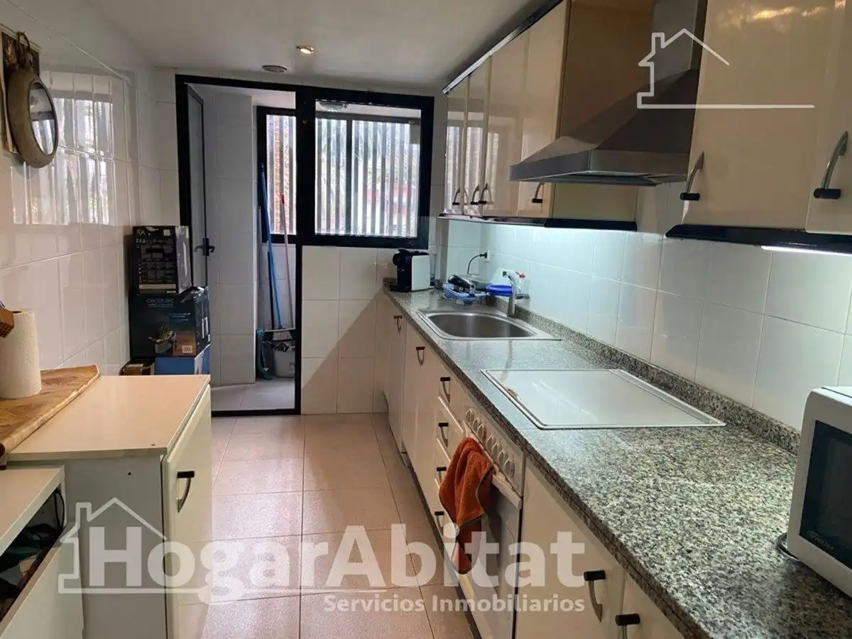 Küche von Wohnung zum Verkauf in Valencia mit Klimaanlage, Heizung und Terrasse