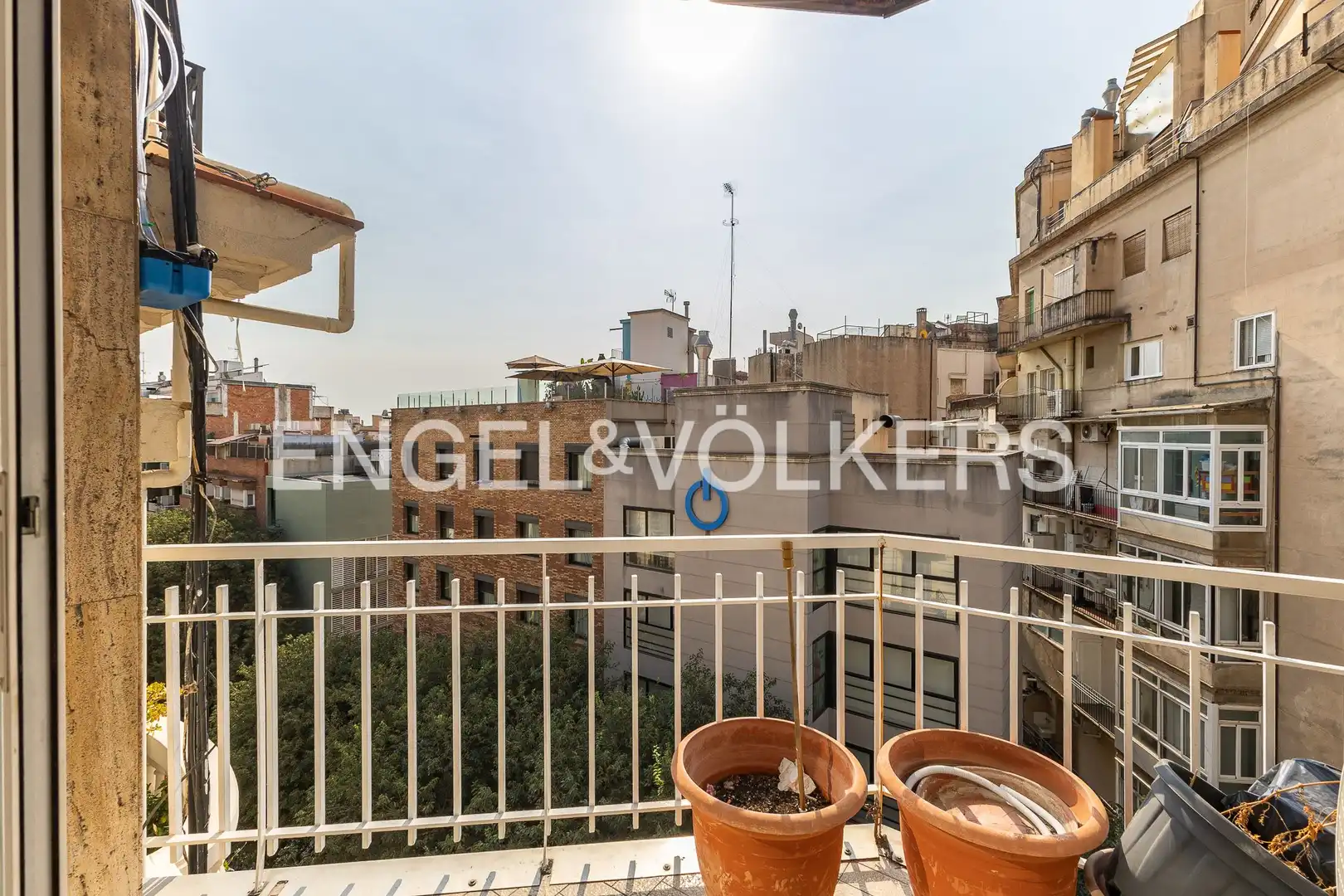 Terraza de Piso de alquiler en Barcelona con Aire acondicionado, Calefacción y Parquet