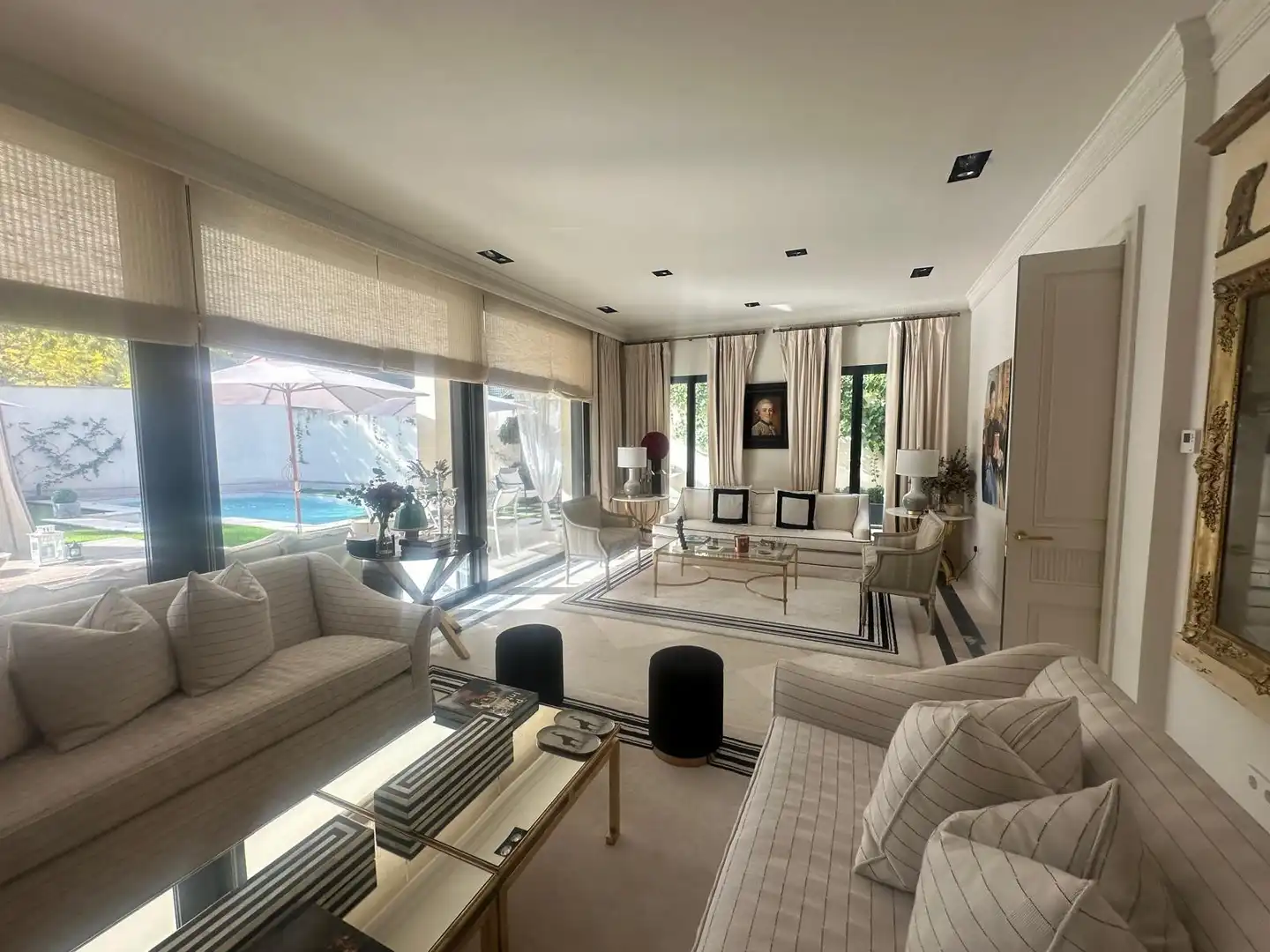 Wohnzimmer von Haus oder Chalet zur Miete in Madrid mit Klimaanlage, Heizung und Privatgarten