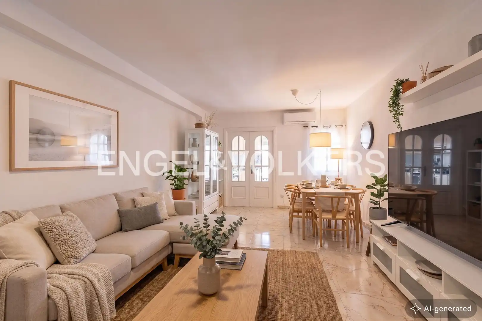 Sala d'estar de Casa adosada en venda en Barcelona amb Aire condicionat, Calefacció i Parquet