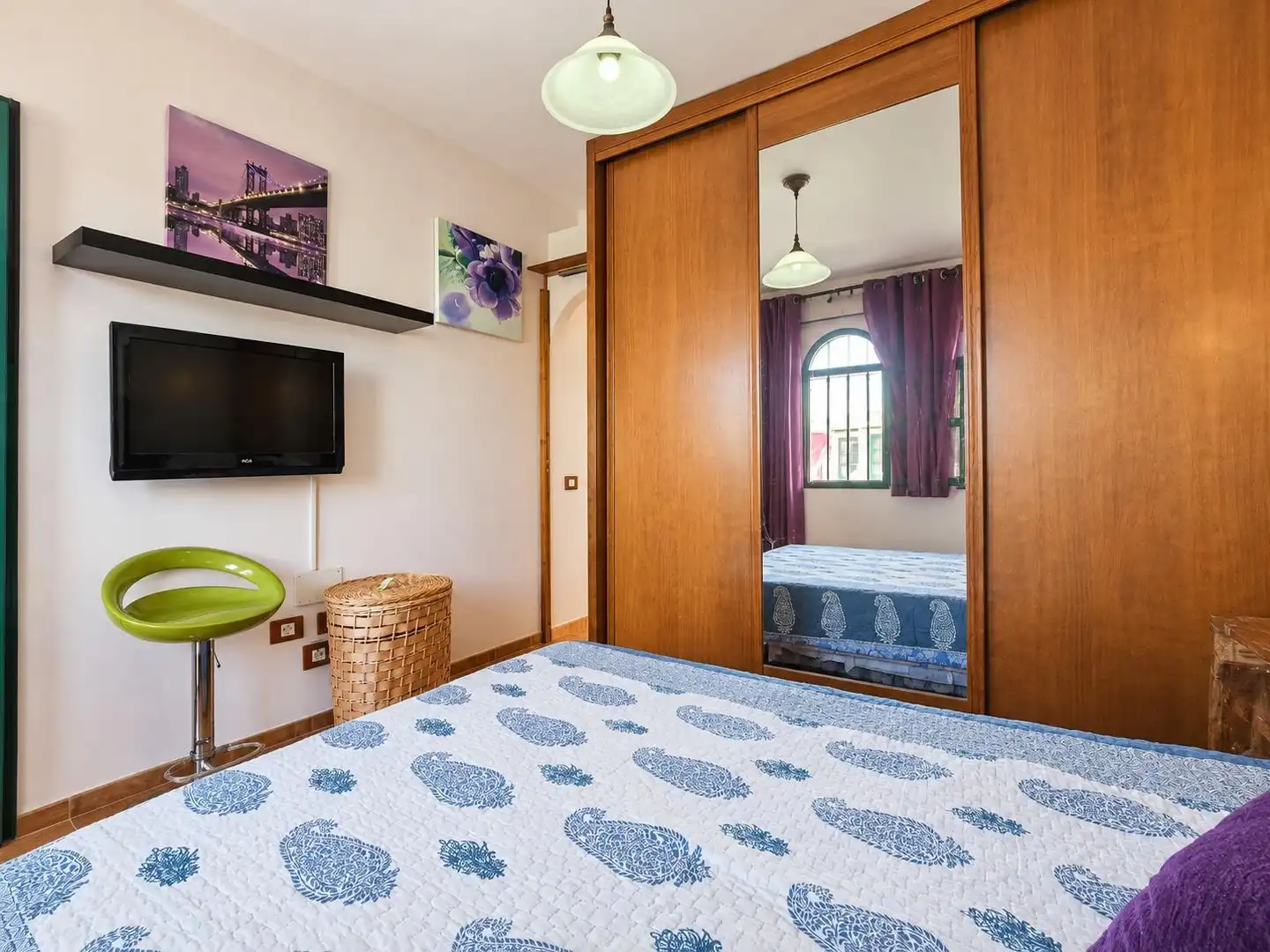 Dormitori de Dúplex de lloguer en San Bartolomé de Tirajana amb Aire condicionat, Terrassa i Moblat