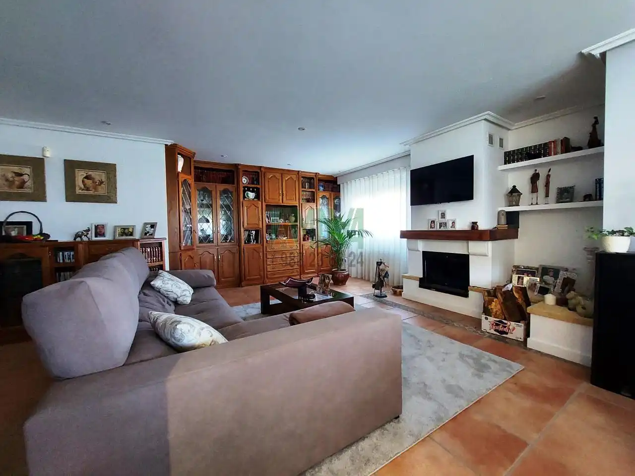 Sala d'estar de Casa o xalet en venda en San Cibrao das Viñas amb Calefacció, Jardí privat i Parquet