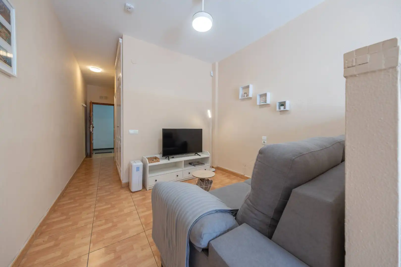 Sala de estar de Estudio de alquiler en Las Palmas de Gran Canaria con Amueblado