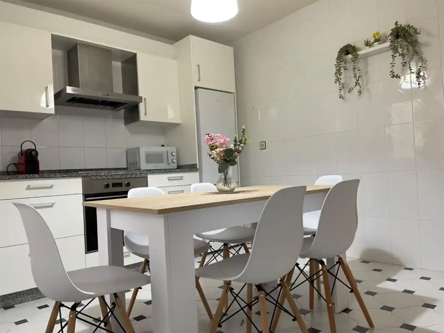 Küche von Wohnung zur Miete in Cedeira mit Privatgarten, Parkett und Möbliert
