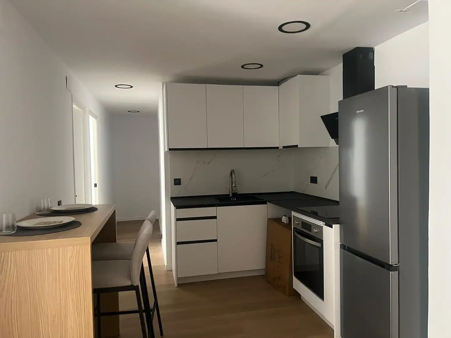 Kitchen of Flat for sale in Ontinyent  with Parquet flooring, Storage room and Furnished