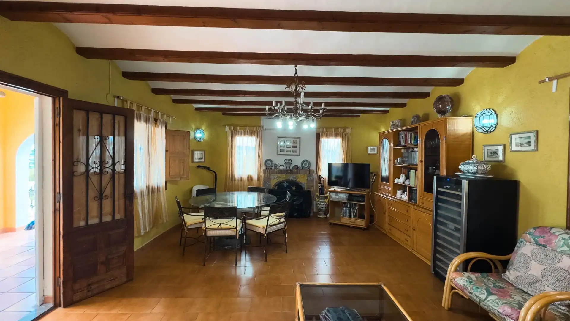 Sala de estar de Casa o chalet en venta en Moraira con Jardín privado, Terraza y Trastero