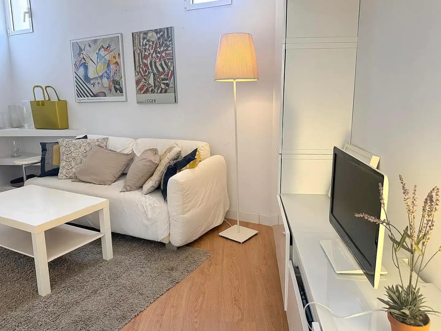 Wohnzimmer von Wohnung zur Miete in Madrid mit Klimaanlage, Heizung und Möbliert