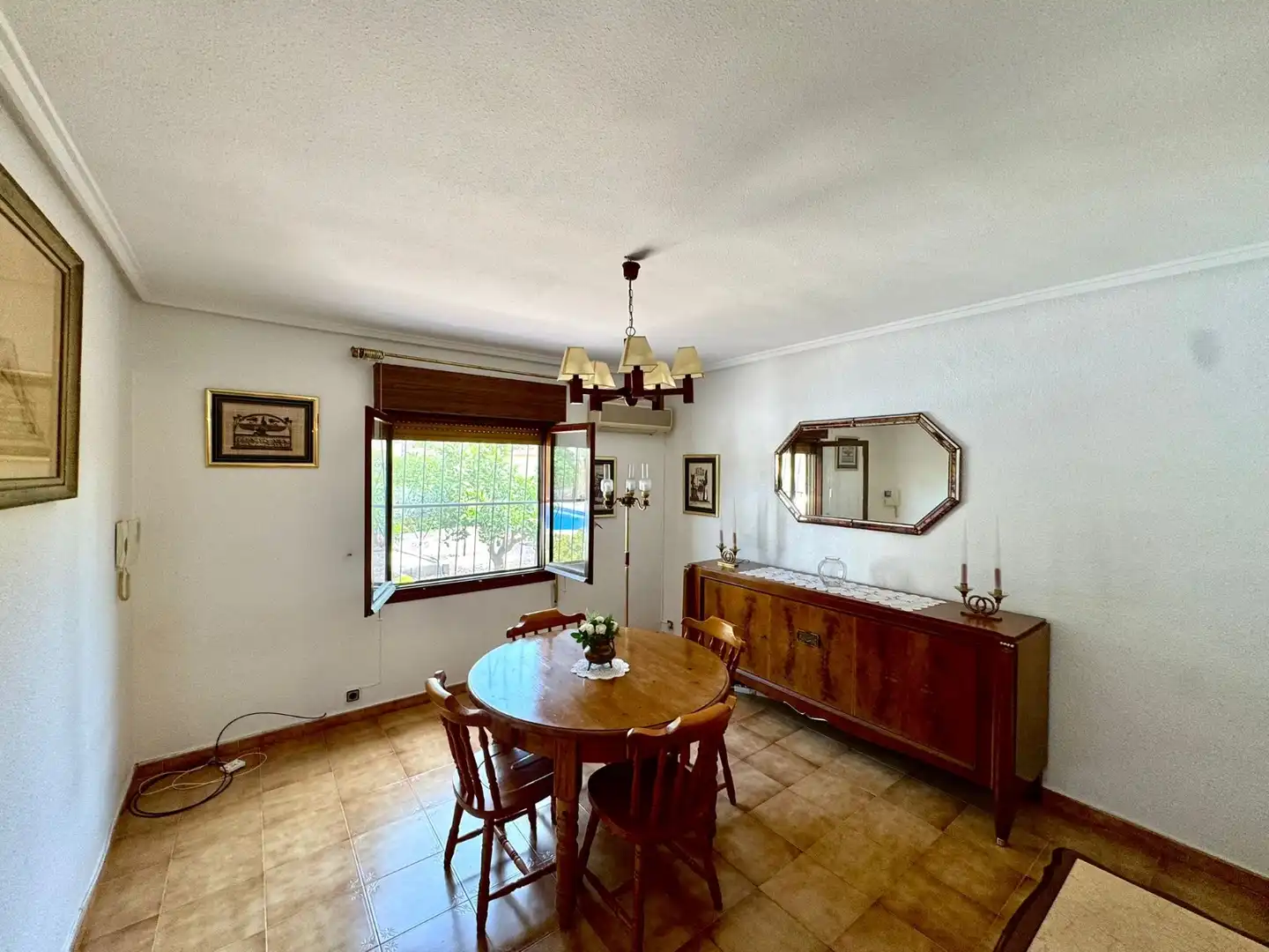 Esszimmer von Haus oder Chalet zur Miete in Rojales mit Klimaanlage, Heizung und Privatgarten