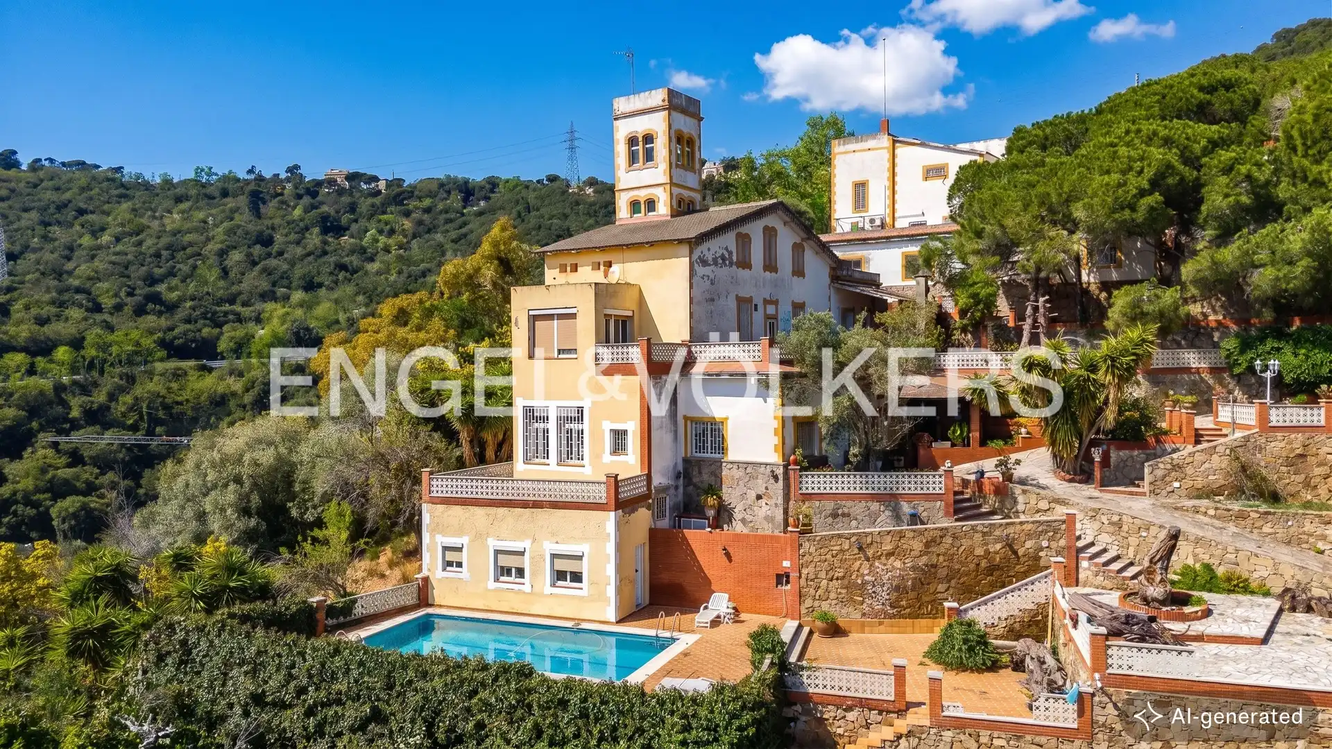 Außenansicht von Country house zum Verkauf in Barcelona mit Heizung, Parkett und Terrasse