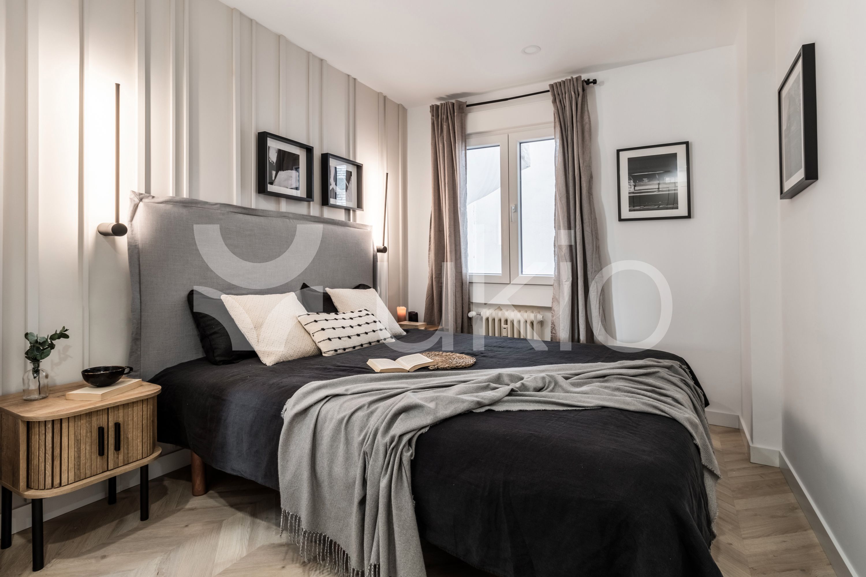 Bedroom of Apartment to rent in  Madrid Capital  with Air Conditioner, Heating and Furnished