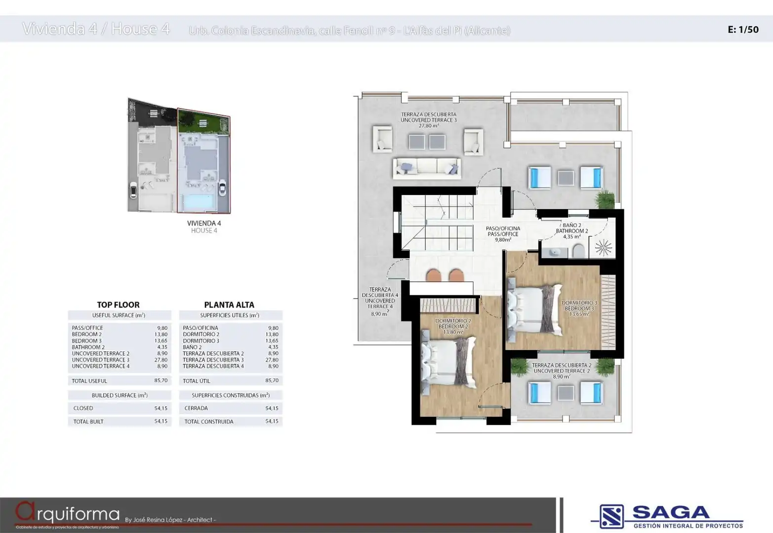 Maison mitoyenne avec piscine à vendre à Escandinavia - Cautivador, imagen 12