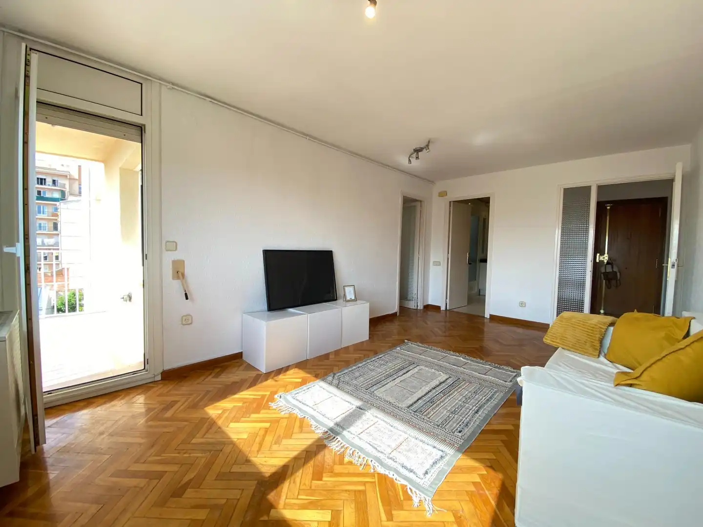 Sala de estar de Piso en venta en Terrassa con Balcón