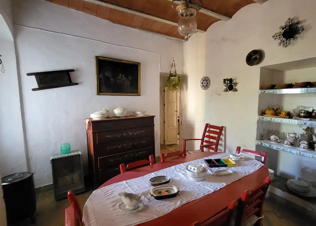 Comedor de Finca rústica en venta en Montellano con Jardín privado, Terraza y Amueblado