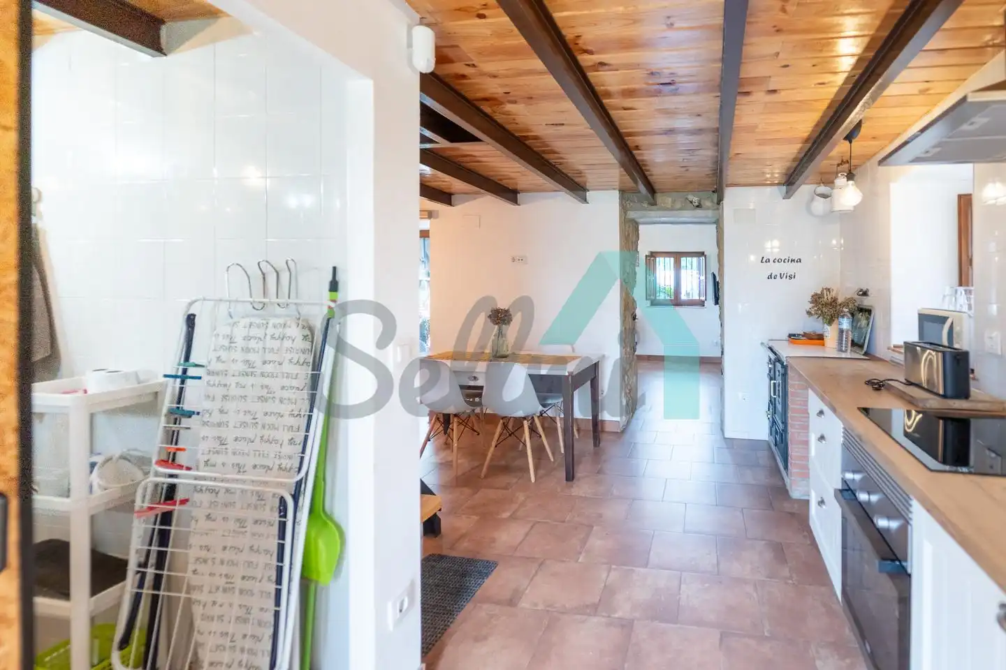 Cocina de Casa adosada de alquiler en Oviedo  con Jardín privado, Parquet y Terraza