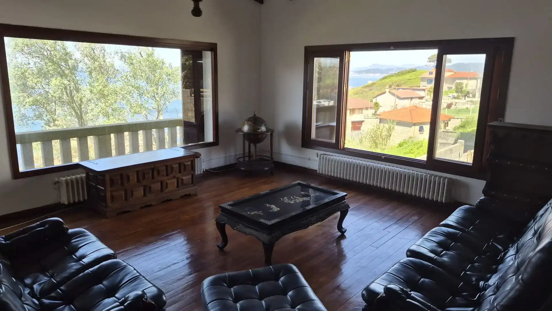 Sala d'estar de Casa o xalet de lloguer en Sanxenxo amb Balcó