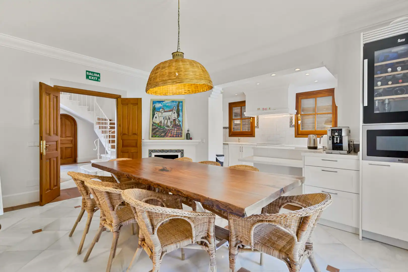 Esszimmer von Haus oder Chalet zur Miete in Marbella mit Klimaanlage, Privatgarten und Terrasse