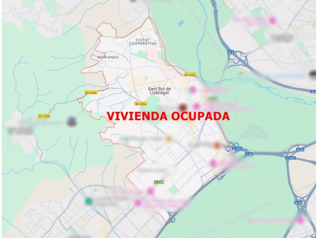 Vista exterior de Pis en venda en Sant Boi de Llobregat