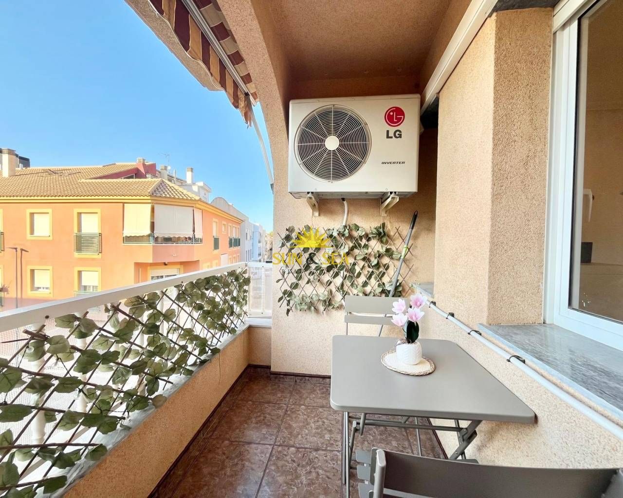 Balcony of Flat to rent in San Javier  with Air Conditioner, Heating and Storage room